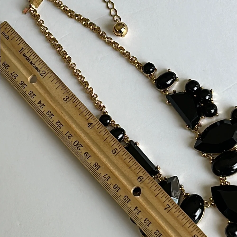Kate Spade Black and Gold Statement Necklace